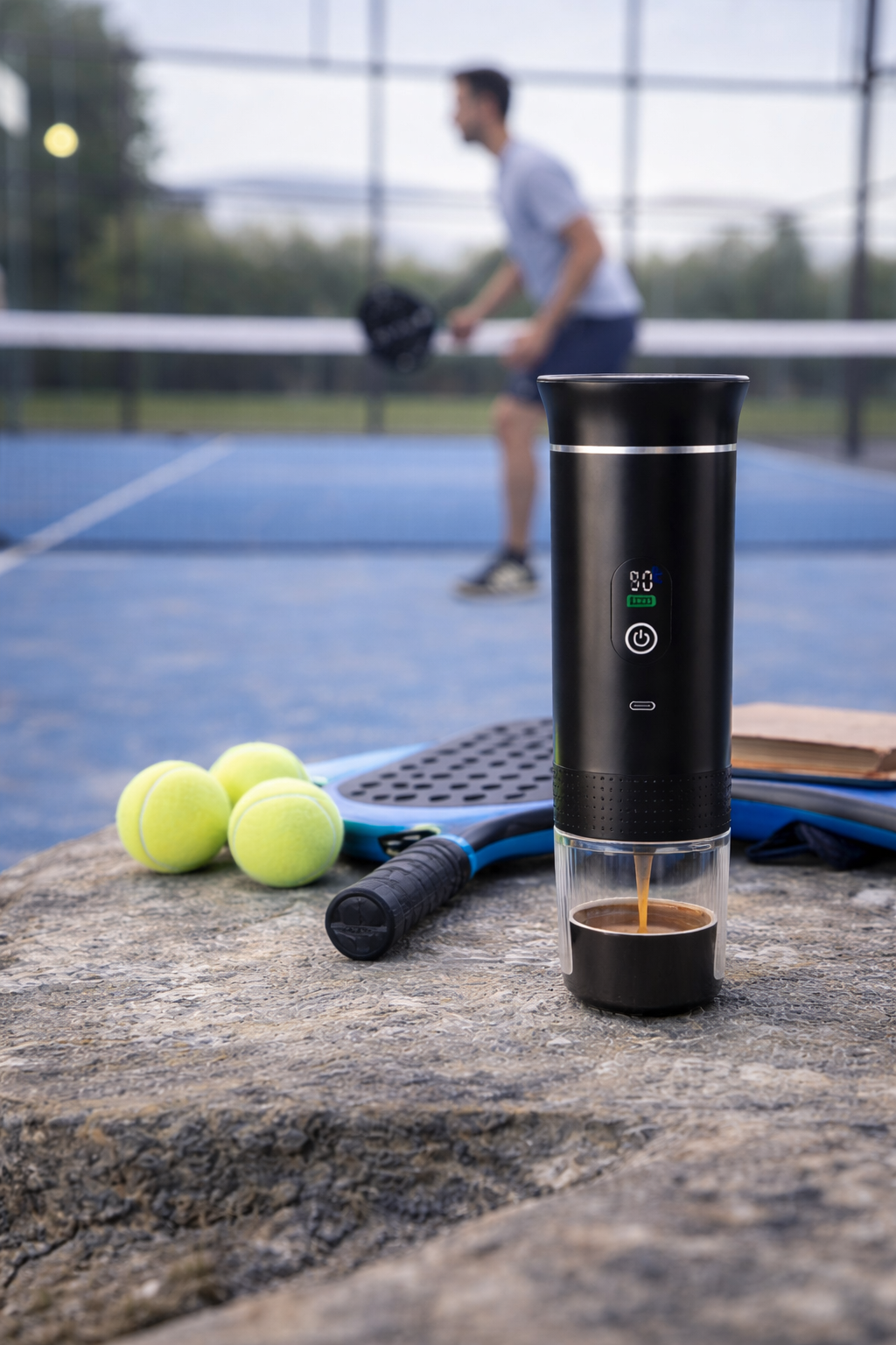 Cafetera Espresso Portátil Eléctrica Inalámbrica.